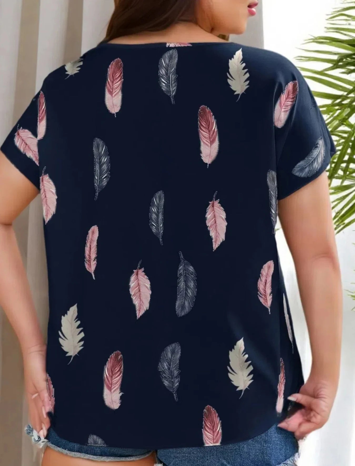 Women's plus size special loose casual top