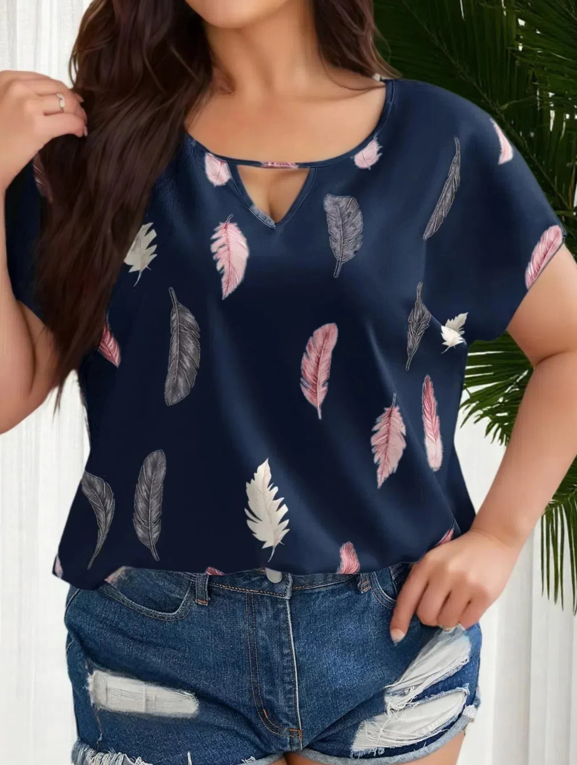 Women's plus size special loose casual top